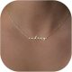 Custom Tiny Name Necklaces for Wedding Bridesmaid Gifts Best Friend Birthday Gifts, 18K Gold Plated Dainty Name Necklace Personalized Christmas Jewelry Gifts
