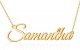 Customized name necklace, personalized 18K gold plated nameplate, customized jewelry gift